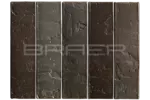 Облицовочный кирпич БРАЕР кладка Нуар
