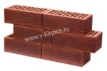 Кирпич лицевой керамический с утолщенной стенкой кортен руст М150