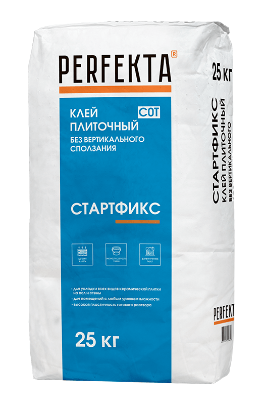Клей плиточный без вертикального сползания Стартфикс C0 T