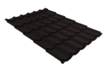 Металлочерепица Классик ("Classic") v01 0,5 Drap RAL 9005 черный