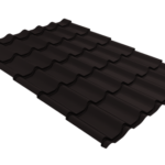 Металлочерепица Классик ("Classic") v01 0,5 Satin RAL 9005 черный
