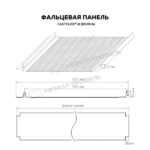 Фальцевая панель Металл Профиль FASTCLICK-В (PURMAN-20-7024-0.5) — изображение 3