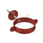 Хомут держатель трубы Aquasystem D100 мм, GreenCoat Pural BT, RR 29 (красный)