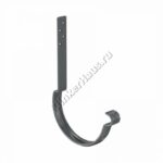 Крюк крепления желоба длинный (14 см) Aquasystem D125 мм, GreenCoat Pural BT matt, RR 23 (серый)