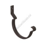 Крюк крепления желоба короткий Aquasystem D150 мм, GreenCoat Pural BT matt, RR 32 (коричневый)