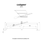 Сайдинг МЕТАЛЛ ПРОФИЛЬ Lбрус-15х240 (PURMAN-20-Argillite-0.5) — изображение 2