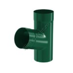 Тройник Aquasystem D100 мм, GreenCoat Pural BT, RAL 6005 (зеленый)