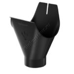 Воронка желоба Aquasystem D125 мм, GreenCoat Pural BT matt, RR 33 (черный)