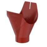 Воронка желоба Aquasystem D150 мм, GreenCoat Pural BT, RR 29 (красный)